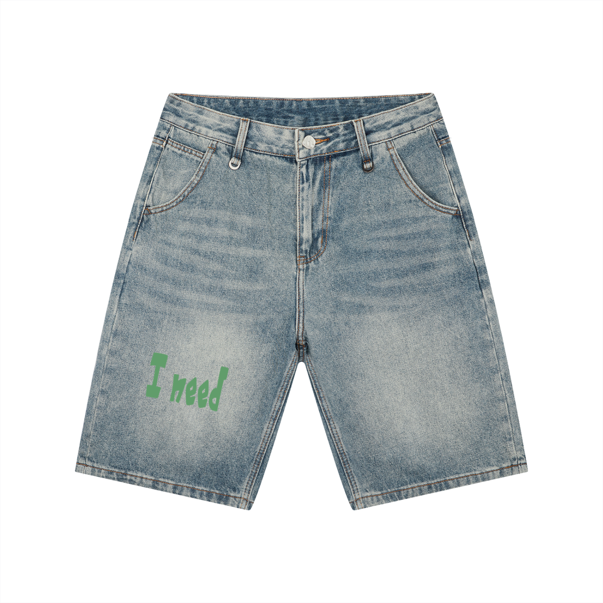 I Need Money Denim Shorts