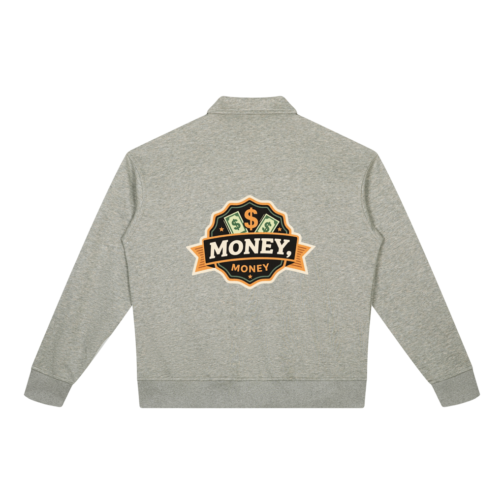 Unisex Boxy Quarter-Zip Sweatshirt