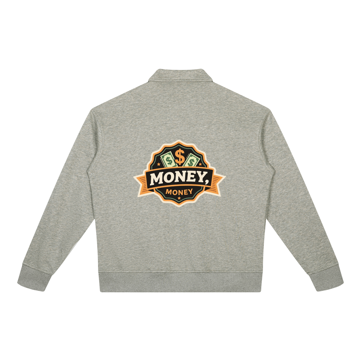 Unisex Boxy Quarter-Zip Sweatshirt