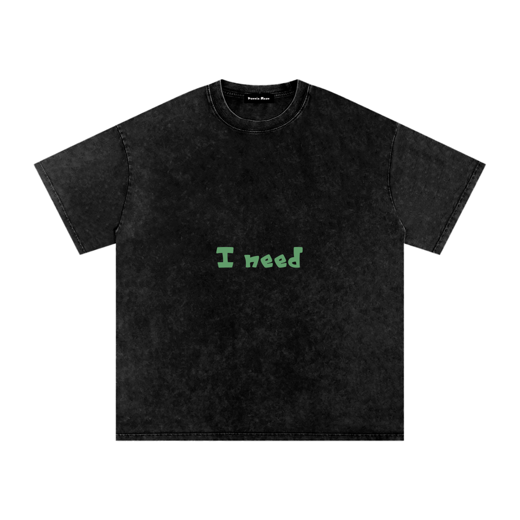 I Need Money Oversized Cotton T-Shirt
