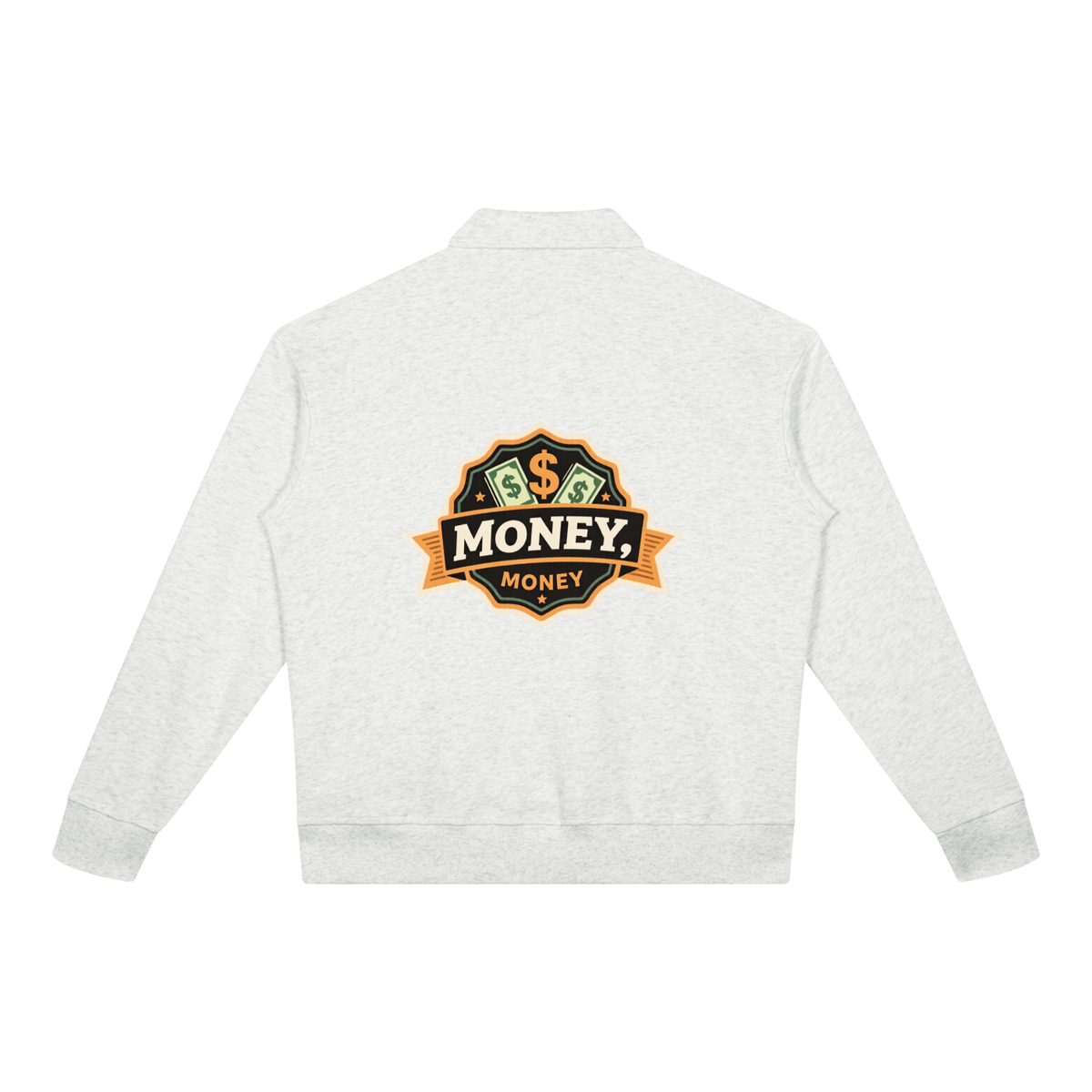Unisex Boxy Quarter-Zip Sweatshirt