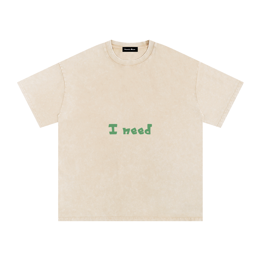 I Need Money Oversized Cotton T-Shirt