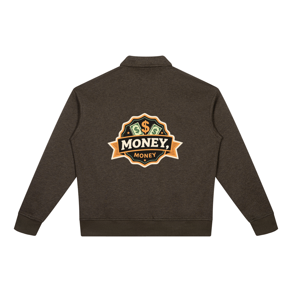Unisex Boxy Quarter-Zip Sweatshirt