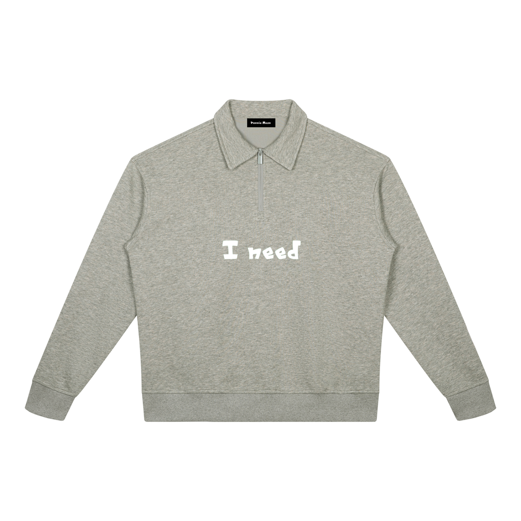 Unisex Boxy Quarter-Zip Sweatshirt