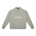 Unisex Boxy Quarter-Zip Sweatshirt