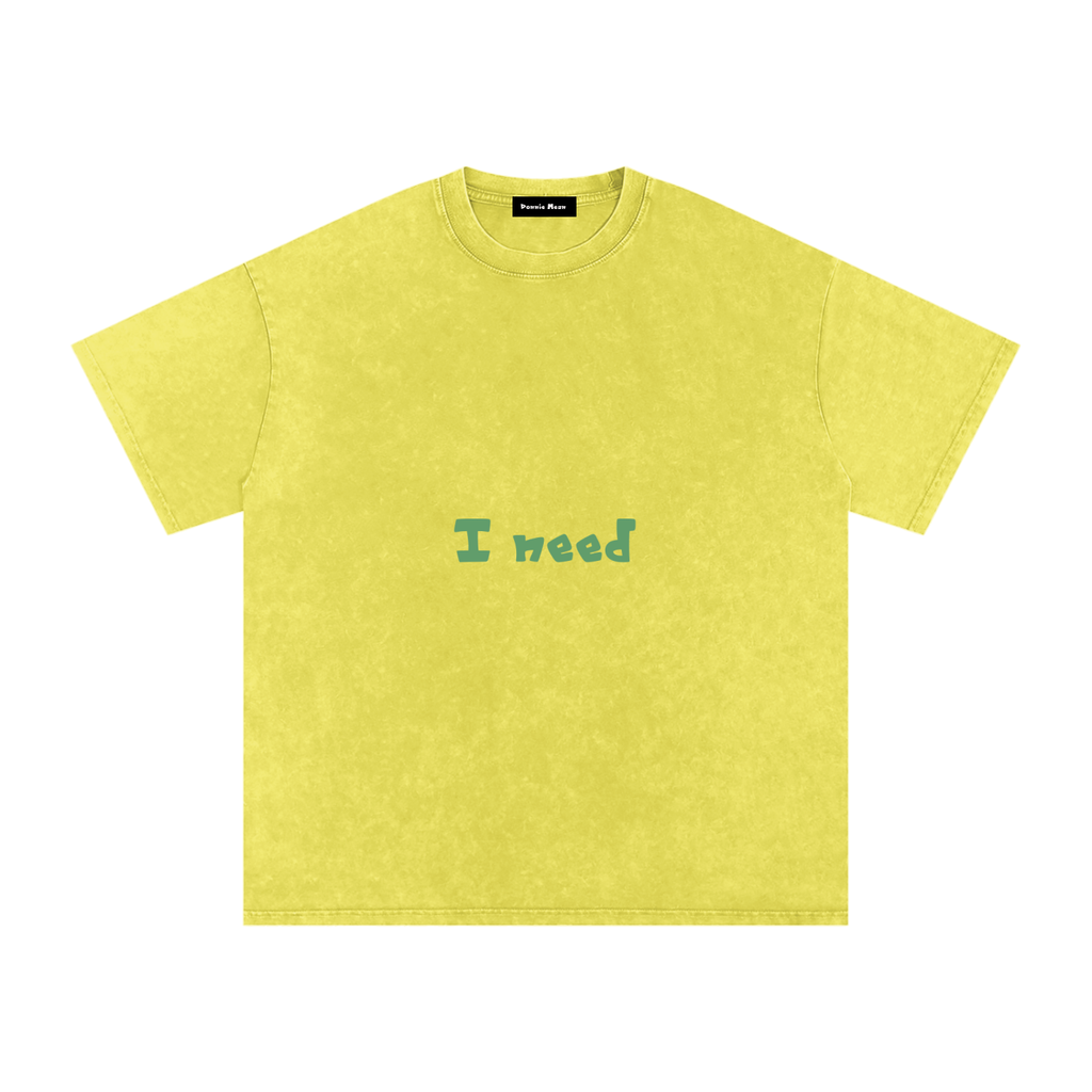 I Need Money Oversized Cotton T-Shirt