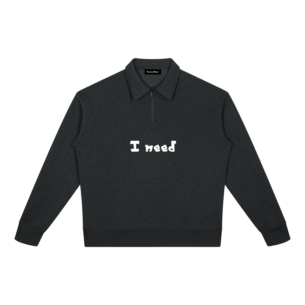 Unisex Boxy Quarter-Zip Sweatshirt