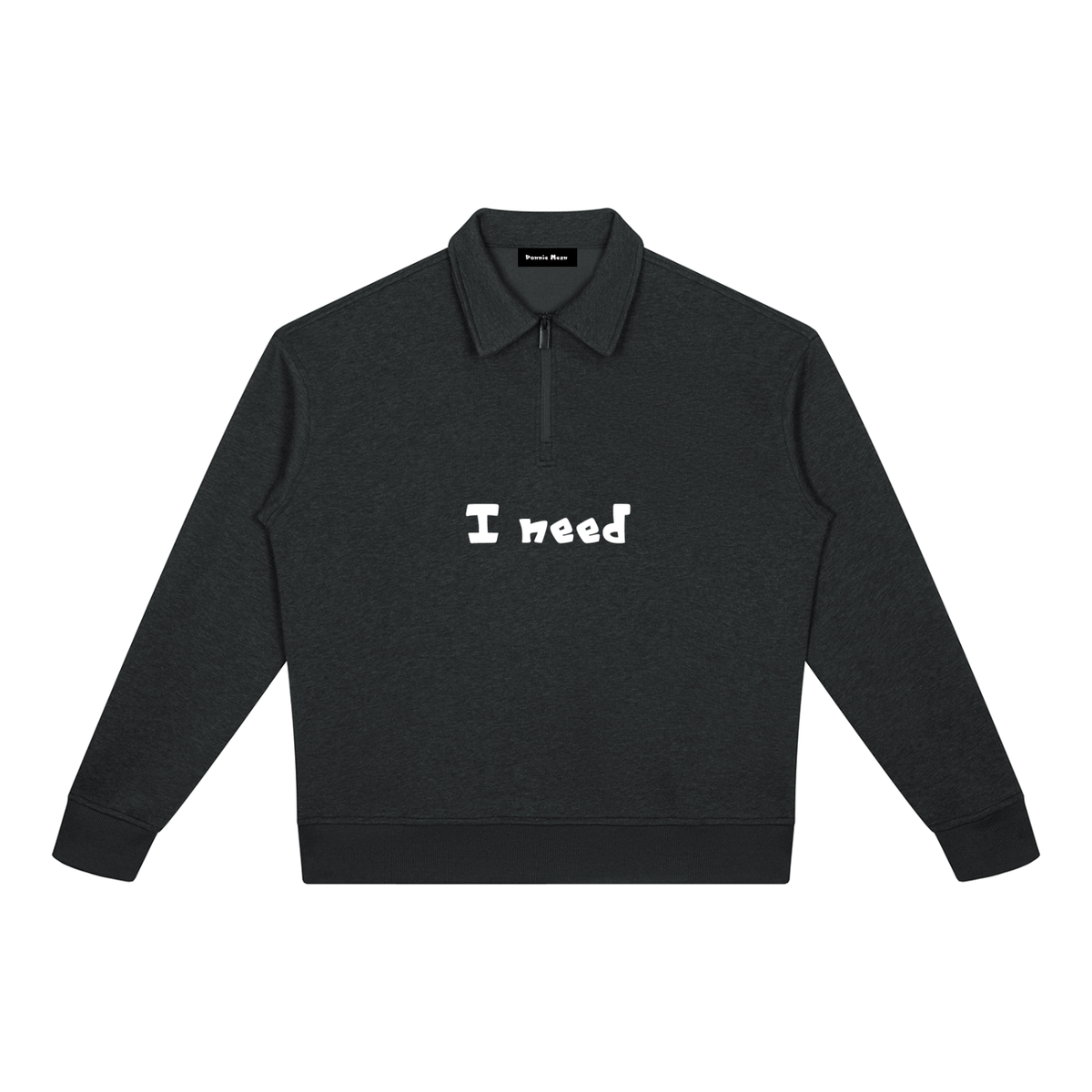Unisex Boxy Quarter-Zip Sweatshirt