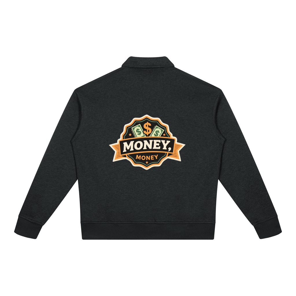 Unisex Boxy Quarter-Zip Sweatshirt