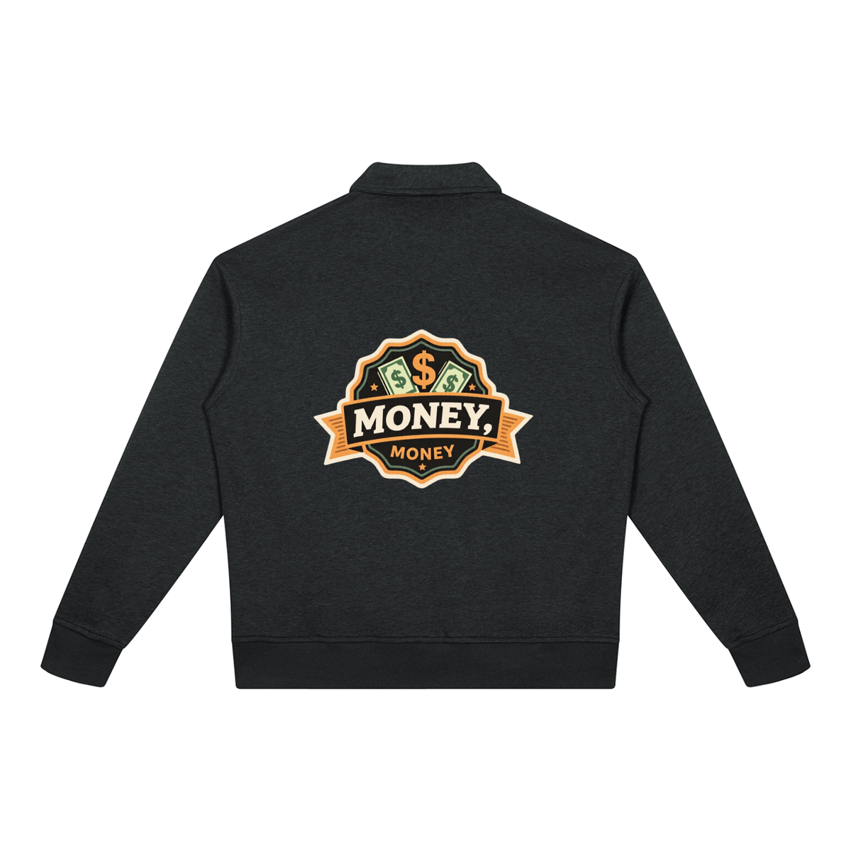 Unisex Boxy Quarter-Zip Sweatshirt